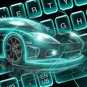 Blue Racing Car keyboard 10001001