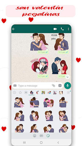 Pegatina de amor para Whatsapp-romántico WASticker screenshot 2