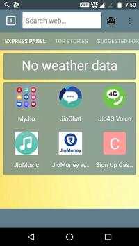 JIO Web Browser screenshot 1