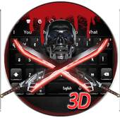 Neon Tech Evil Skull 3D Theme 10001002