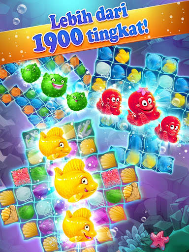 Mermaid - puzzle match-3 harta screenshot 16