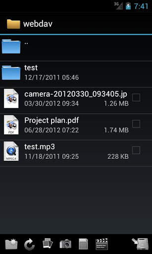 WebDAV Navigator Lite screenshot 2