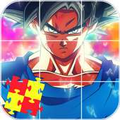 Anime Jigsaw Puzzles Games: DBS Saiyan Goku Puzzle logo