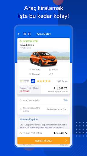 Yolcu360 – Araç Kiralama screenshot 5