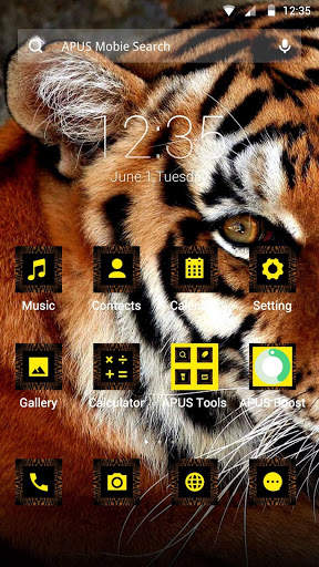 Tiger-APUS Launcher theme screenshot 1