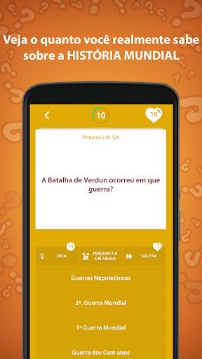 Trivia quiz de história screenshot 7