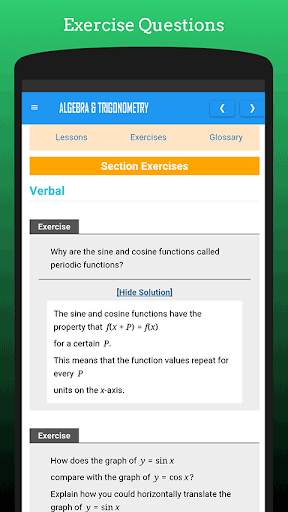 Learn Algebra and Trigonometry скриншот 6