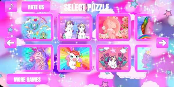 Unicorn puzzles screenshot 1