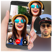 Fake Video Call Simulator : Girls fake Video Call icon