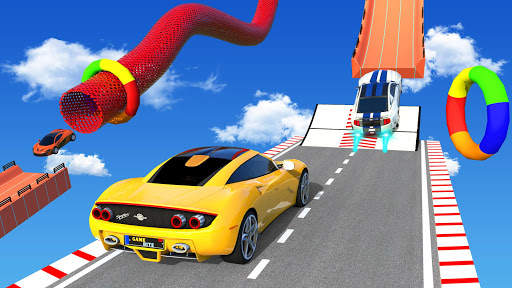 Ramp Car Stunts: GT Mega Ramps screenshot 2