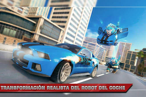 Juego de coches robot león screenshot 4