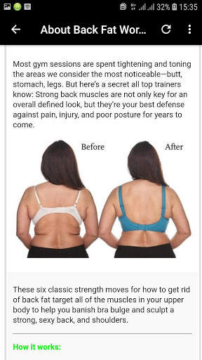 Back Fat Burn Workout For Women screenshot 3