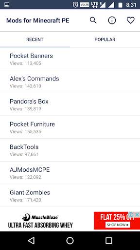 Mods for Minecraft PE screenshot 1