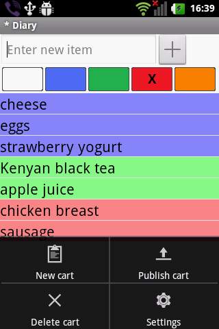 Buyer Shopping List screenshot 1