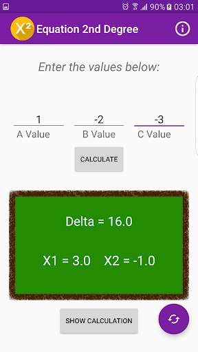 Equation 2 ° Degree screenshot 2