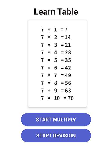 Times Table  - Learn Math screenshot 10