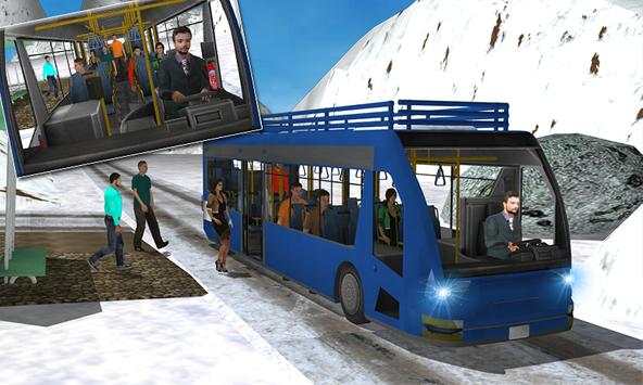 Off Road Winter Tourist Bus screenshot 1