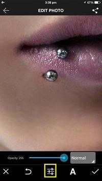 Piercing Camera Photo editor screenshot 1