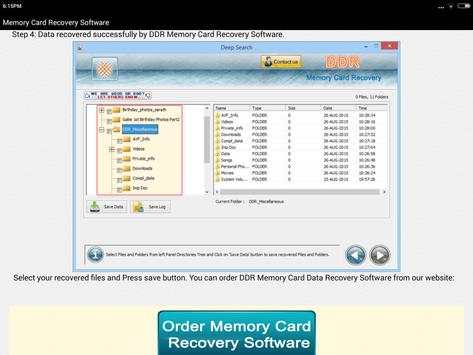 Memory Card Recovery Software Help screenshot 9