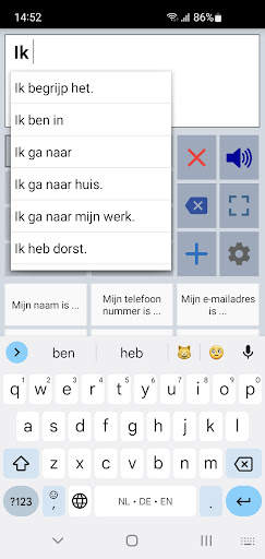 Spraak Assistent AAC screenshot 2