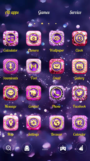Bling Love GO Launcher Theme screenshot 2