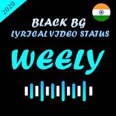 Black BG Lyrical Video Status - Black Screen Video logo