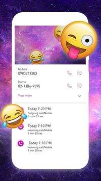 Galaxy Unicorn Phone Contact Dialer Theme screenshot 4