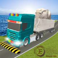 Mud Truck Driving Animal & cargo Truck Games 2019 logo