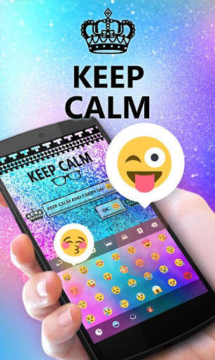 Keep Calm GO Keyboard theme screenshot 3