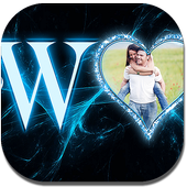 Lighting Text Photo Frames 2018 icon