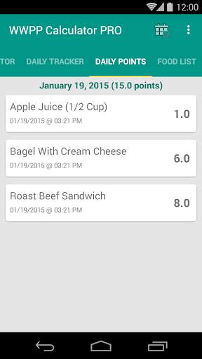 Calculator & Tracker for WWPP screenshot 3