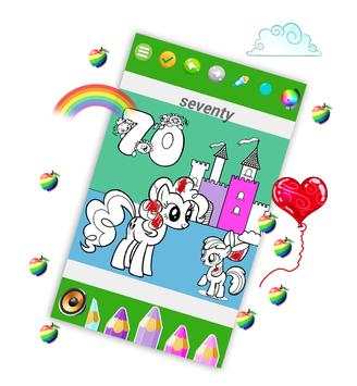 Kids Coloring  Book little Pony princess screenshot 3
