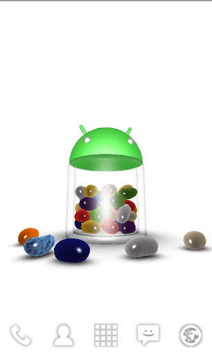 3D Jelly Bean Live Wallpaper screenshot 1