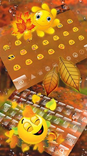 Autumn Maple Rain Keyboard screenshot 3