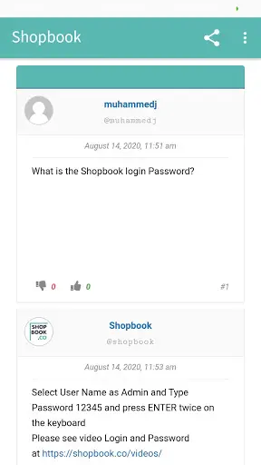 Shopbook Forum screenshot 2
