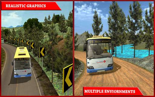 Modern Mountain Bus Driver : Uphill Coach Driving screenshot 8
