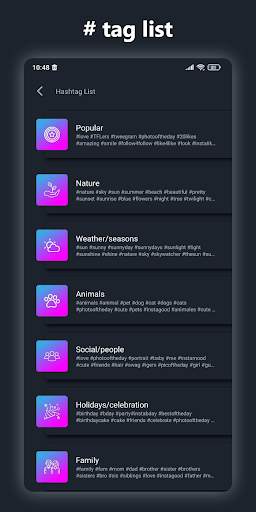 tags for Instagram - Free Like & Follower Hashtag screenshot 2