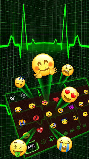 Neon Heartbeat Keyboard screenshot 3