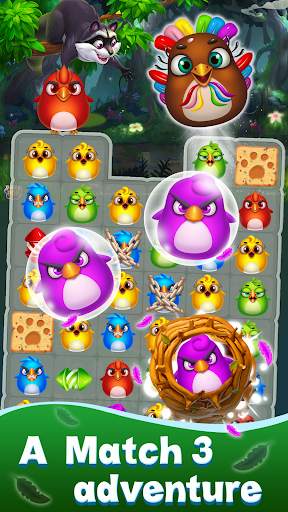 Bird Mania - Free Match 3 स्क्रीनशॉट 2