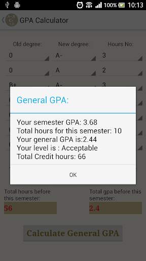 GPA calculator screenshot 4