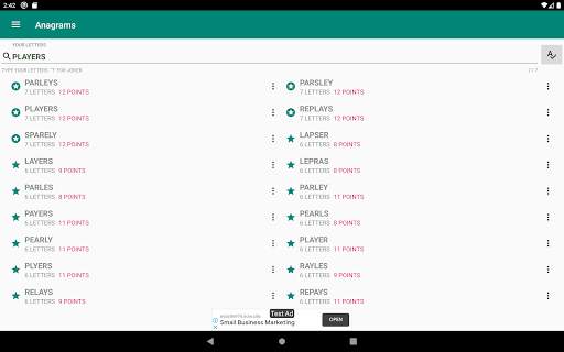 Alphagram-R : Anagrams Free screenshot 6