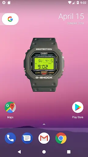 Free G-SHOCK DW5600 Widget screenshot 2