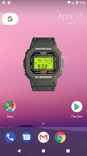 Free G-SHOCK DW5600 Widget screenshot 2