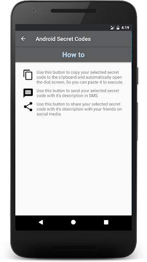 Secret Codes For Android screenshot 8