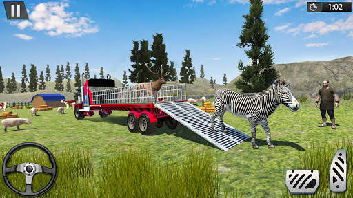 Farm Animal Transport Truck Driving Games स्क्रीनशॉट 2