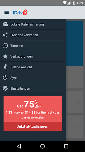 IDrive Online Backup screenshot 2