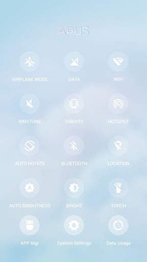 Sky Hologram APUS Launcher theme screenshot 3