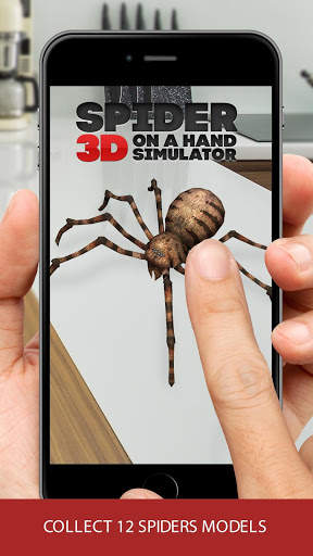 3D spider on a hand simulator prank game screenshot 1