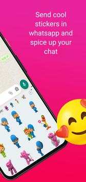 Pocoyo Aufkleber für WhatsApp | Cartoon WAStickers screenshot 3