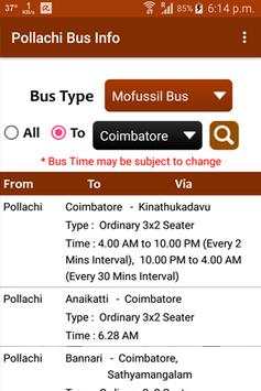 Pollachi Bus Info screenshot 2
